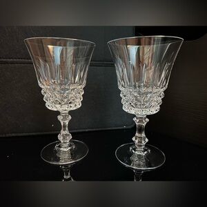 Cristal d’Arques Villandry Pattern Wine Glasses | Set of 2